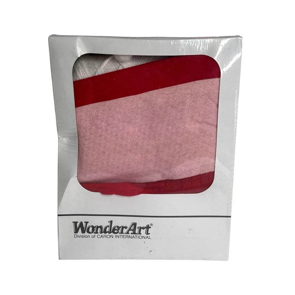 WonderArt Christmas Santa & Mrs Claus Craft Kits K131 K136 NOS Sealed 1991
